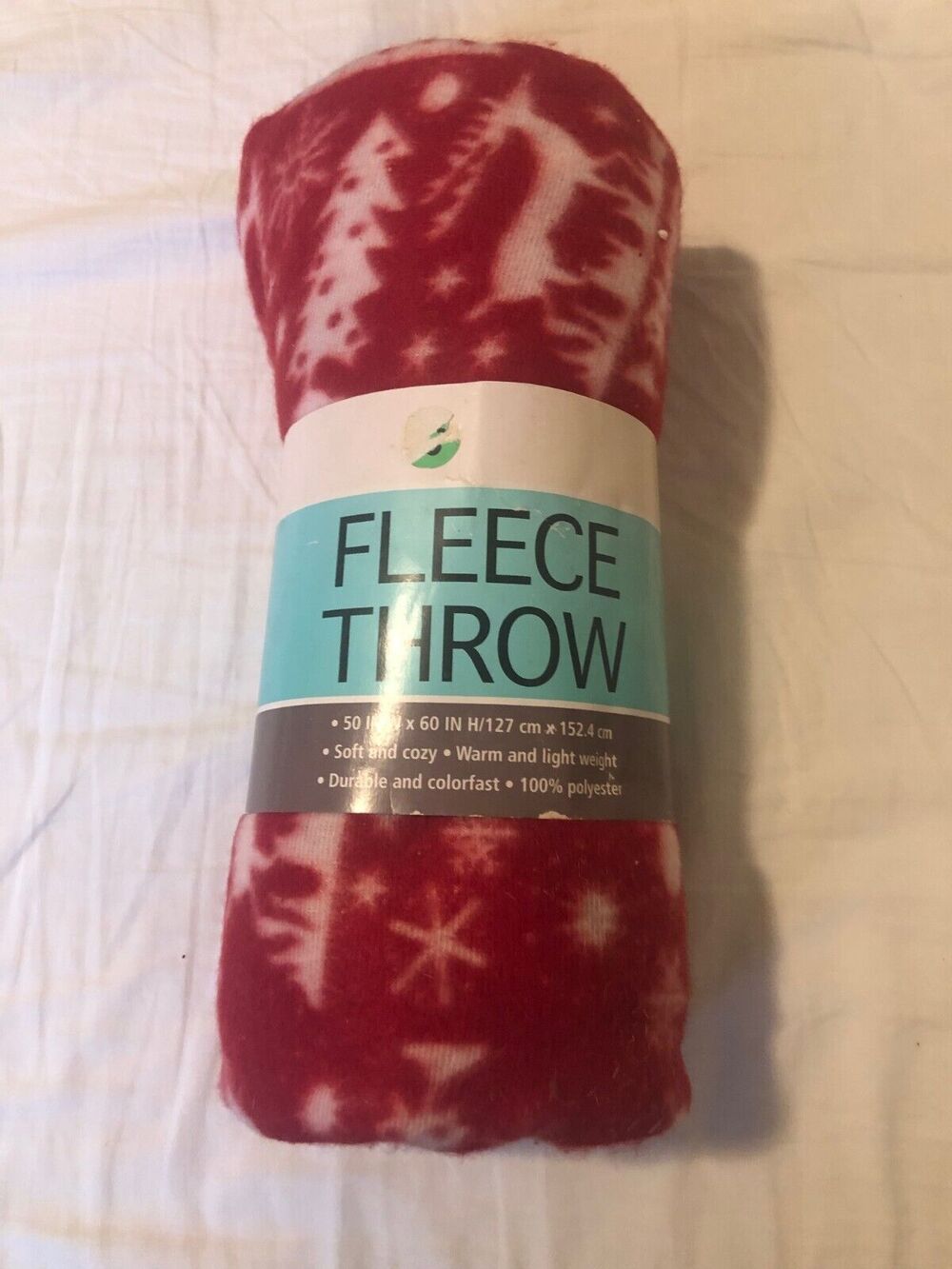 Super Soft Fleece Throw New Christmas 50" x 60" Soft 100% Polyester Lightweight